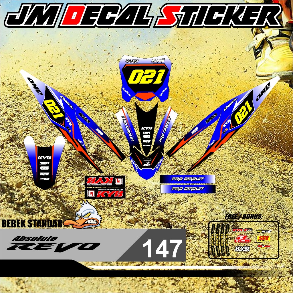 COD TERBARU DECAL STICKER RBT ABSOLUTE REVO VOL 147