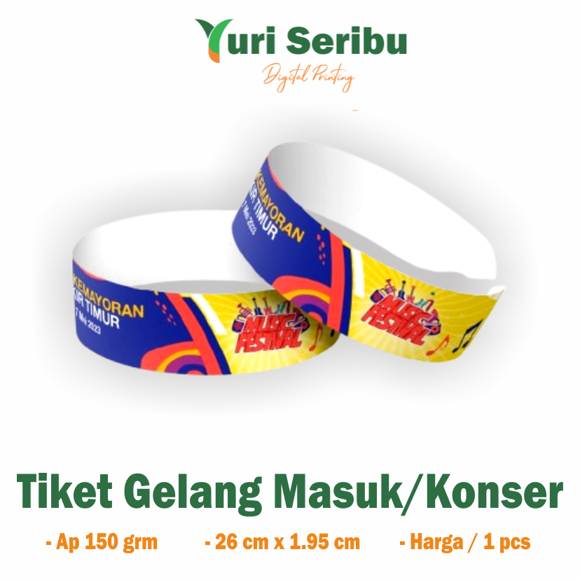Tiket gelang konser/tiket gelang masuk