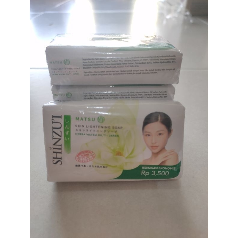 PAKET HEMAT SABUN SHINZUI 60GRAM ISI 3PCS SABUN BATANG SHINZUI SABUN SINZUI SABUN KECANTIKAN