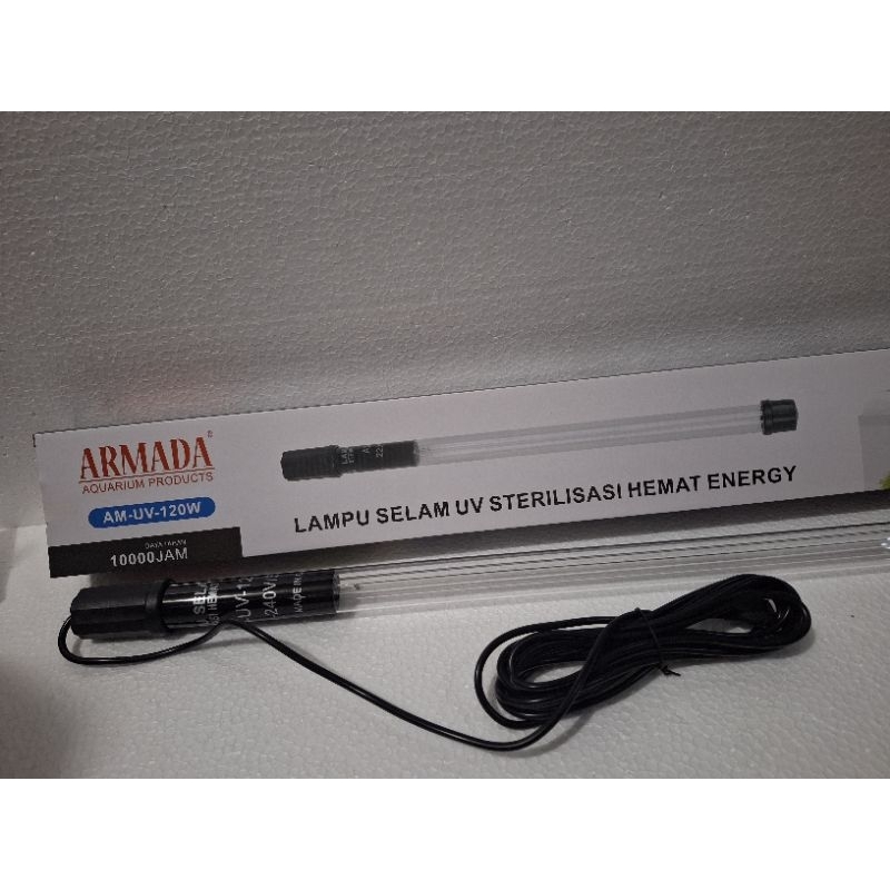 LAMPU UV KOLAM IKAN ARMADA AM-UV-120WAT LAMPU UV CELUP SELAM ULTRAVIOLET STERILISASI