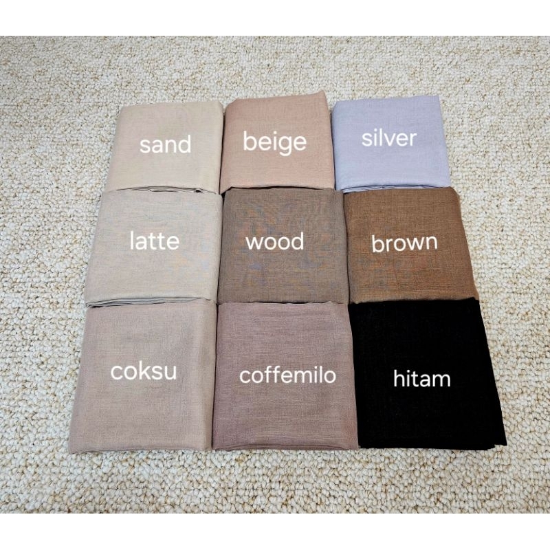 Hijab Segiempat Voal Polos Lasercut/Paris Jadul/Kerudung Voal Premium Polos/Paris Nippon/Jilbab Voal