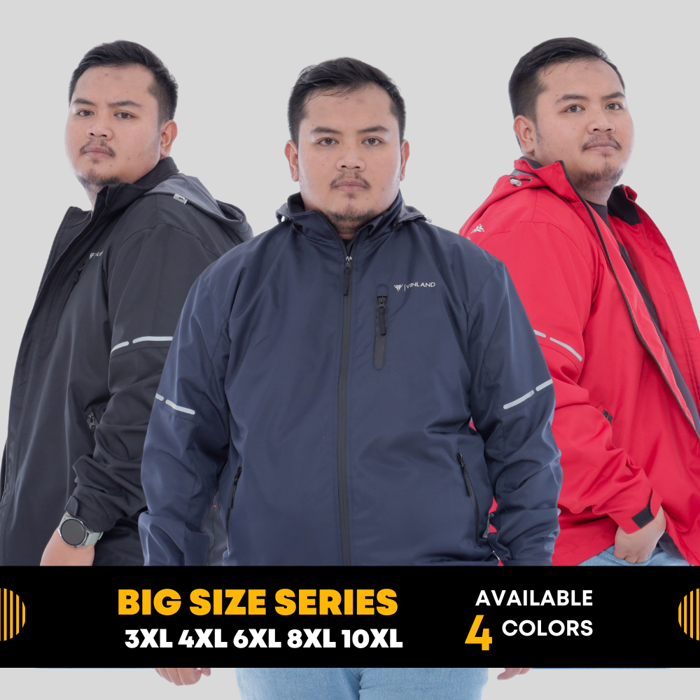 Vinland Jaket Big Size Pria Jumbo AERGLO SERIES 3XL- 10XL  Jaket Motor Jumbo Riding Tahan Angin Wate