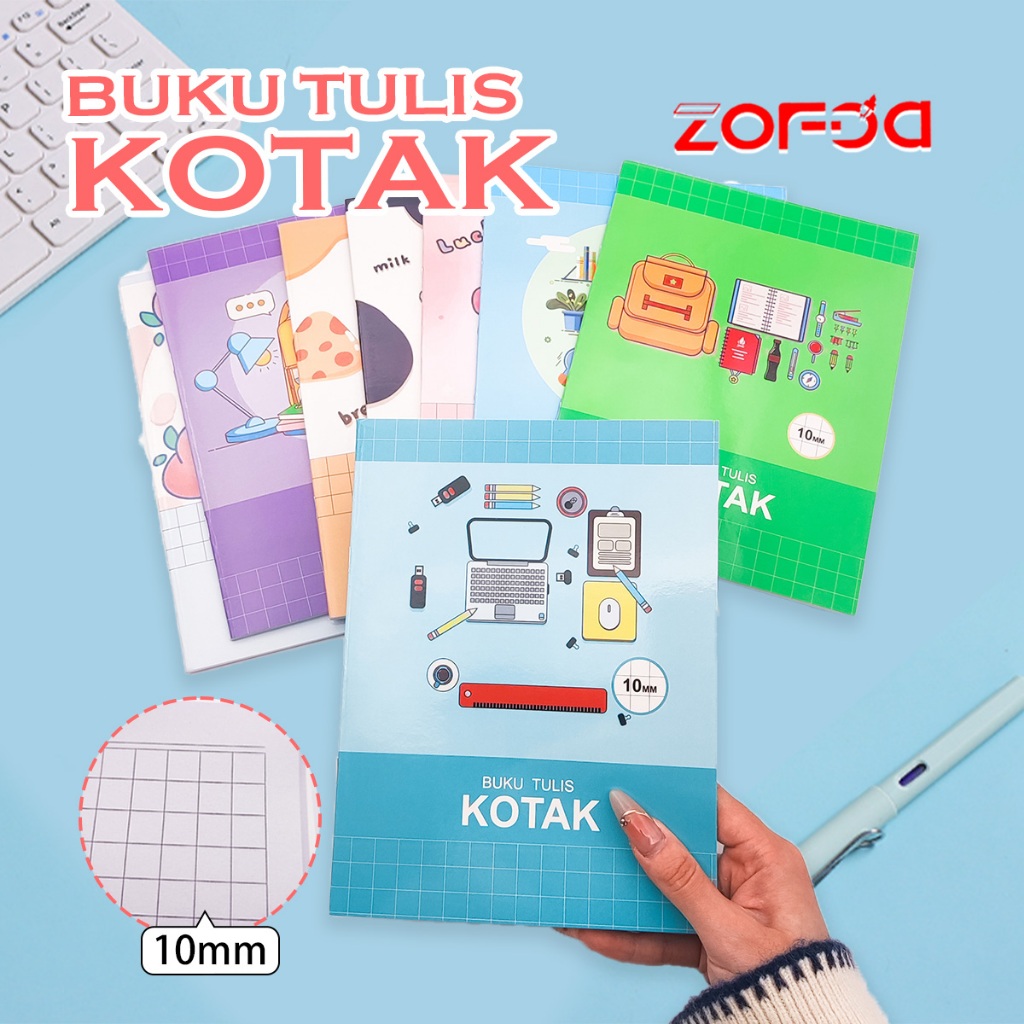 

10*10mm Buku Tulis Kotak Kecil / Catatan Kecil 38 Lembar / Buku Tulis Kecil Lucu Anak / Notebook Journal Ruled Grid 5/10PCS