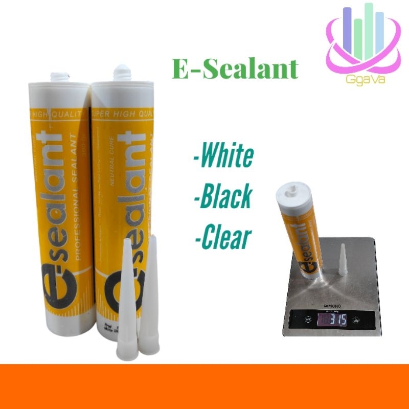 Lem E-Sealant White-black-Clear/Lem sealant netral