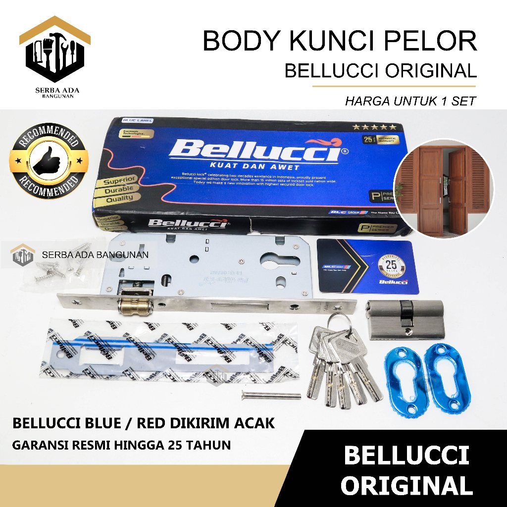 Body Pelor Bellucci Premium SS / Body Roller Bellucci / Kunci Pelor bellucci / Kunci Pintu Tarung / 