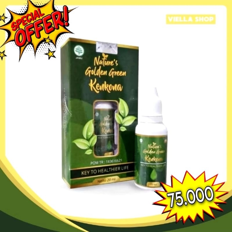 

Nature's Golden Green Kenkona | Jamu Tetes | Suplemen Imun