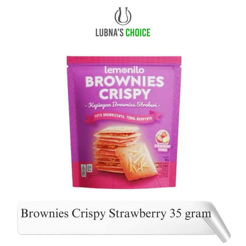 

Lemonilo - Brownies Crispy Strawberry 35 gram