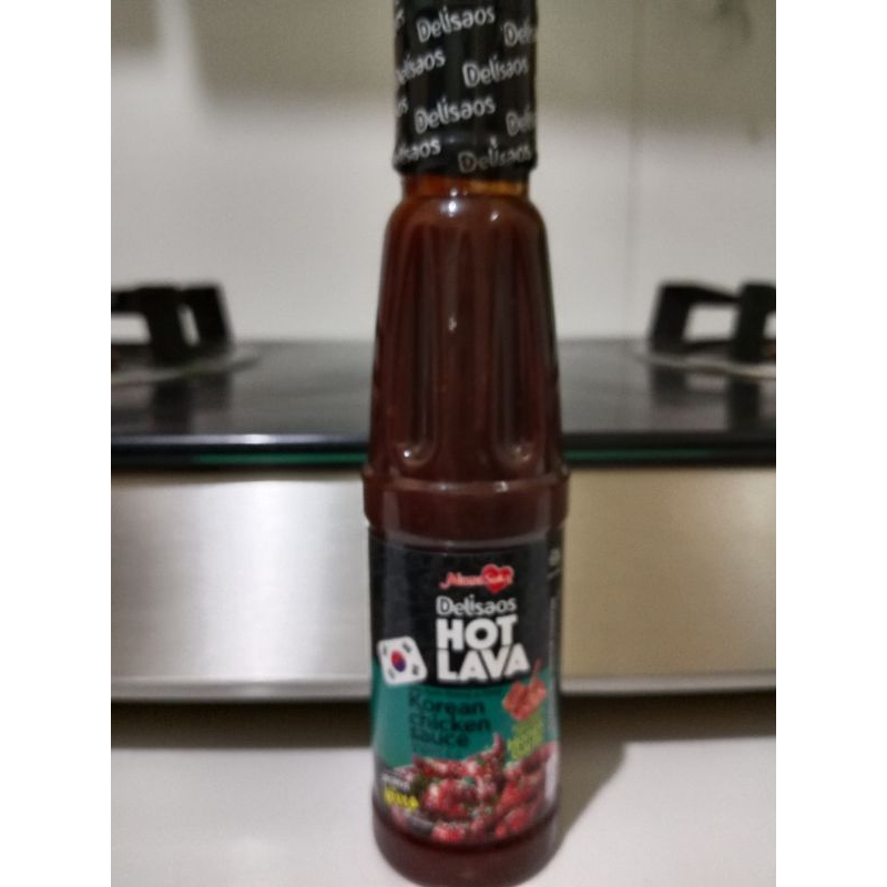 

Delisaos Hot Lava Korean Chicken Sauce Rasa Madu Bawang Kemasan Botol 160 Gram