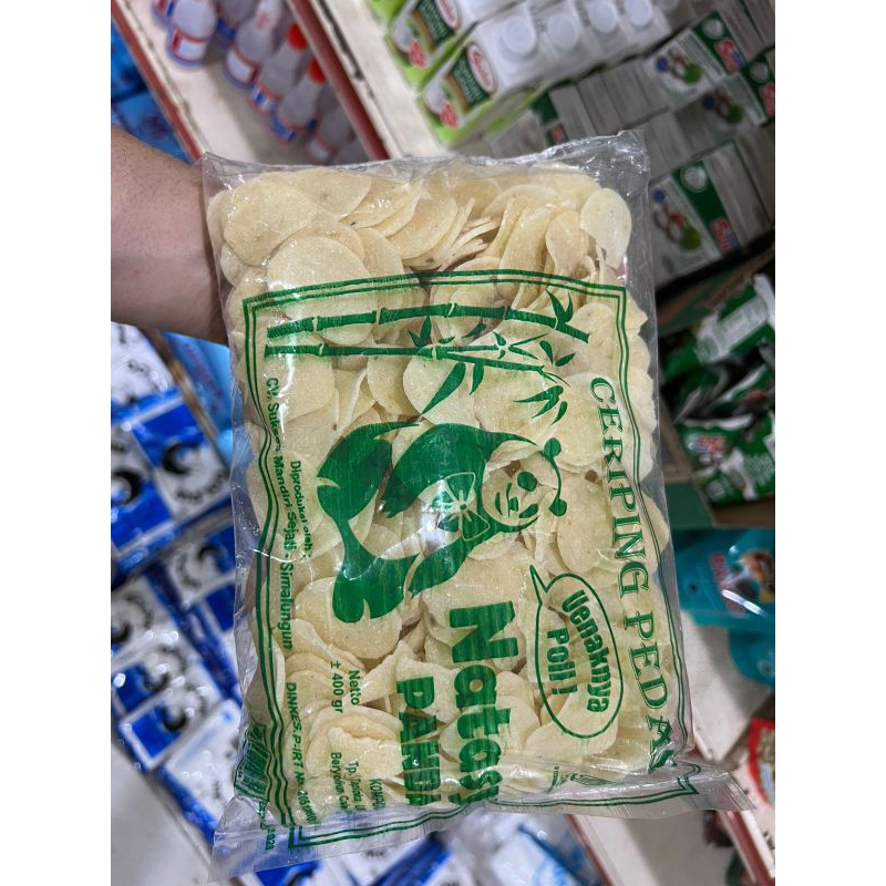 

KERUPUK NATASYA PANDA 400 GR - KERUPUK PANDA - KERUPUK MANIS PEDAS - KERUPUK SINGKONG - KERUPUK UBI