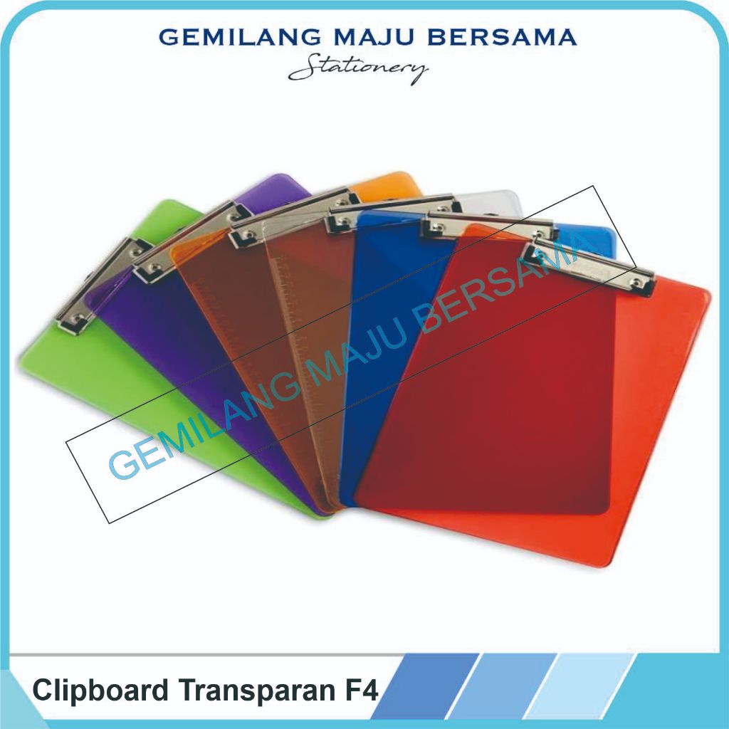 

Papan Jalan Clipboard Transparan Folio F4