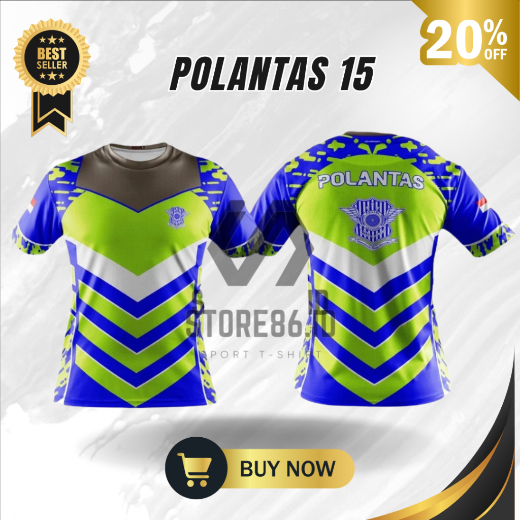 JERSEY POLANTAS 15 FULLPRINT SUBLIME / KAOS POLANTAS DRIFIT / JERSEY POLISI LALULINTAS