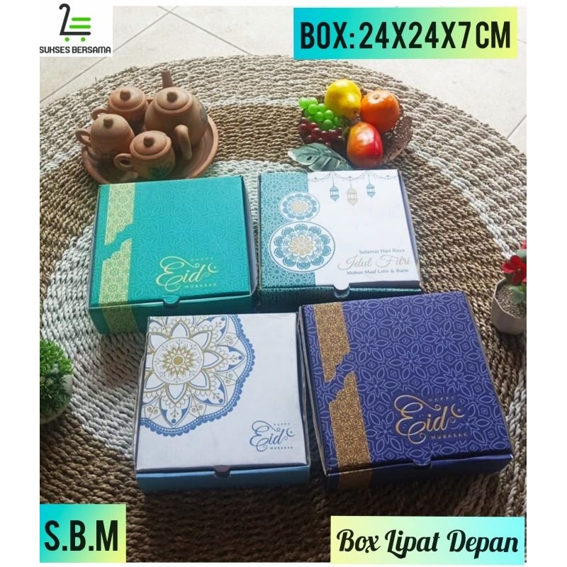 

Box 24x24x7 cm/Kardus Lebaran/hampers/Mukena/Hoodie/ulang tahun/Nasi