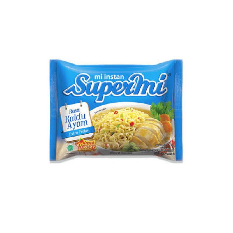 

Supermi rasa kaldu ayam 70gr paket isi 10pcs