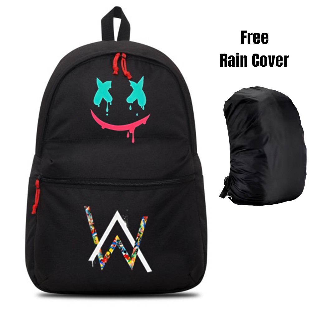 Tas Sekolah Anak Laki Laki dan Perempuan SD SMP SMA Terbaru Gambar Band ALAN WALKER x MARSHMALLOW 2 