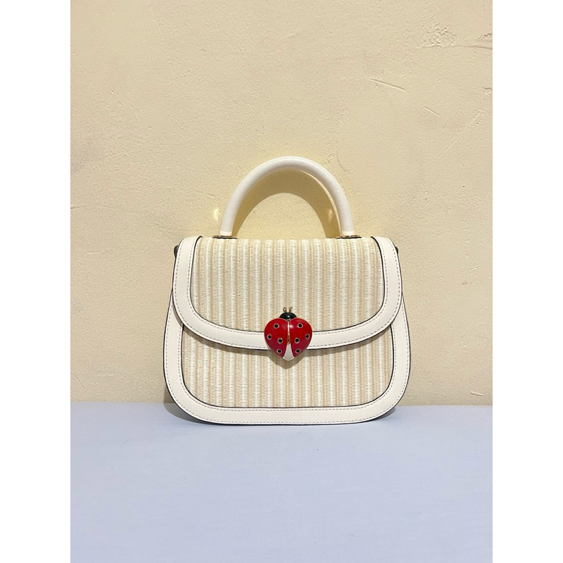 Kate Spade Puffy Top Handle Ladybug Crossbody Bag