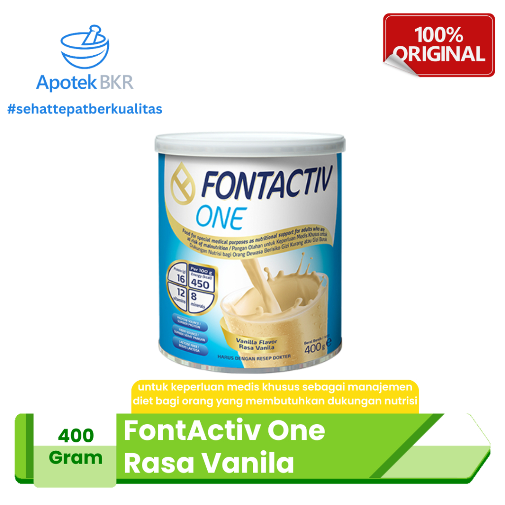 

FontActiv One Rasa Vanila 400 Gr - Susu Penambah Nutrisi Dewasa