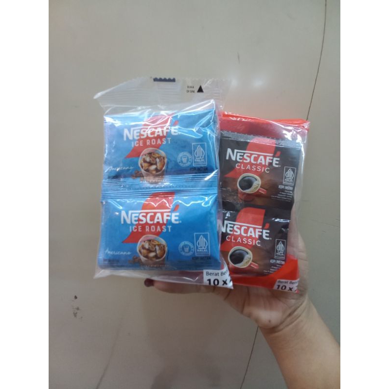 

Nescafe classic/ice roast sachet kopi instan 2gram x10pc