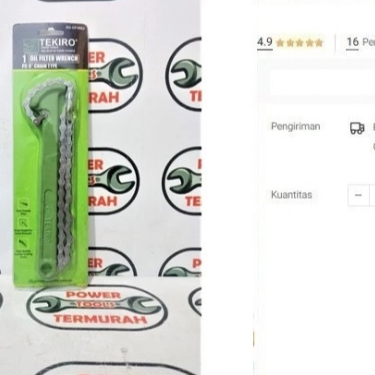 

Kunci Oli Filter TEKIRO 9" Rantai AU-OF0962 Oil Filter Wrench Chain