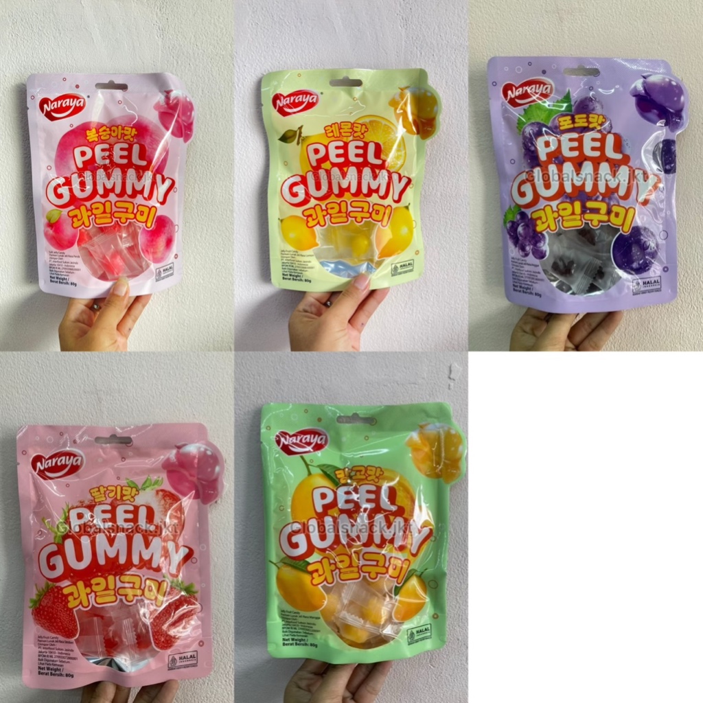 

NARAYA PEEL GUMMY MANGO / STRAWBERRY / GRAPE / PEACH / LEMON - PEELED FUDGE