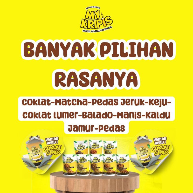 

My Kripis Camilan enak bikin nagih ngenyangin dan harga terjangkau