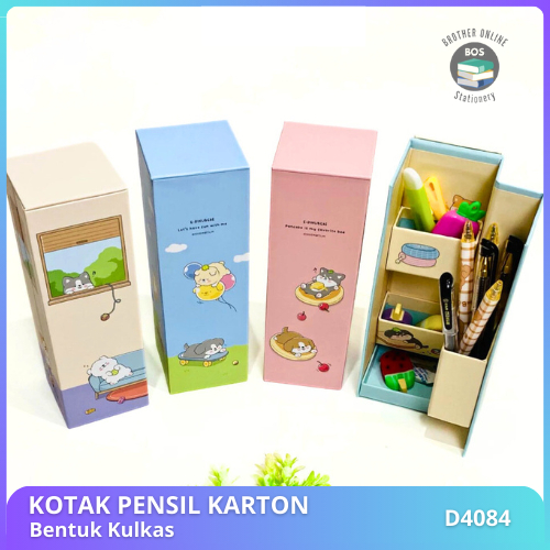 

Jual Produk BOS Kotak Pensil Karton Berdiri/Tempat Pensil Organizer/Pencil Case ''