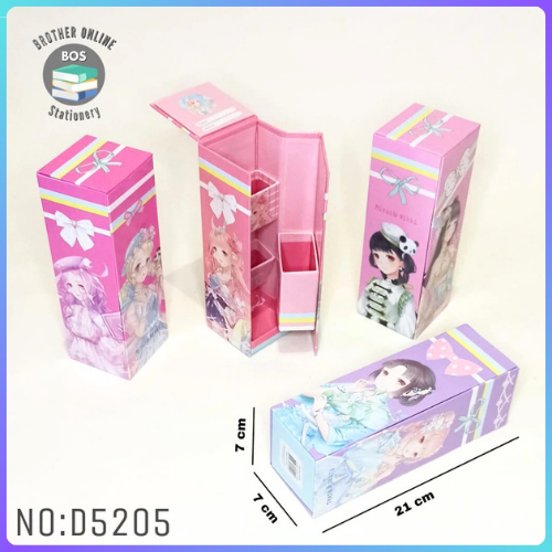 

HenJO BOS Kotak Pensil Karton Berdiri/Tempat Pensil Organizer/Pencil Case