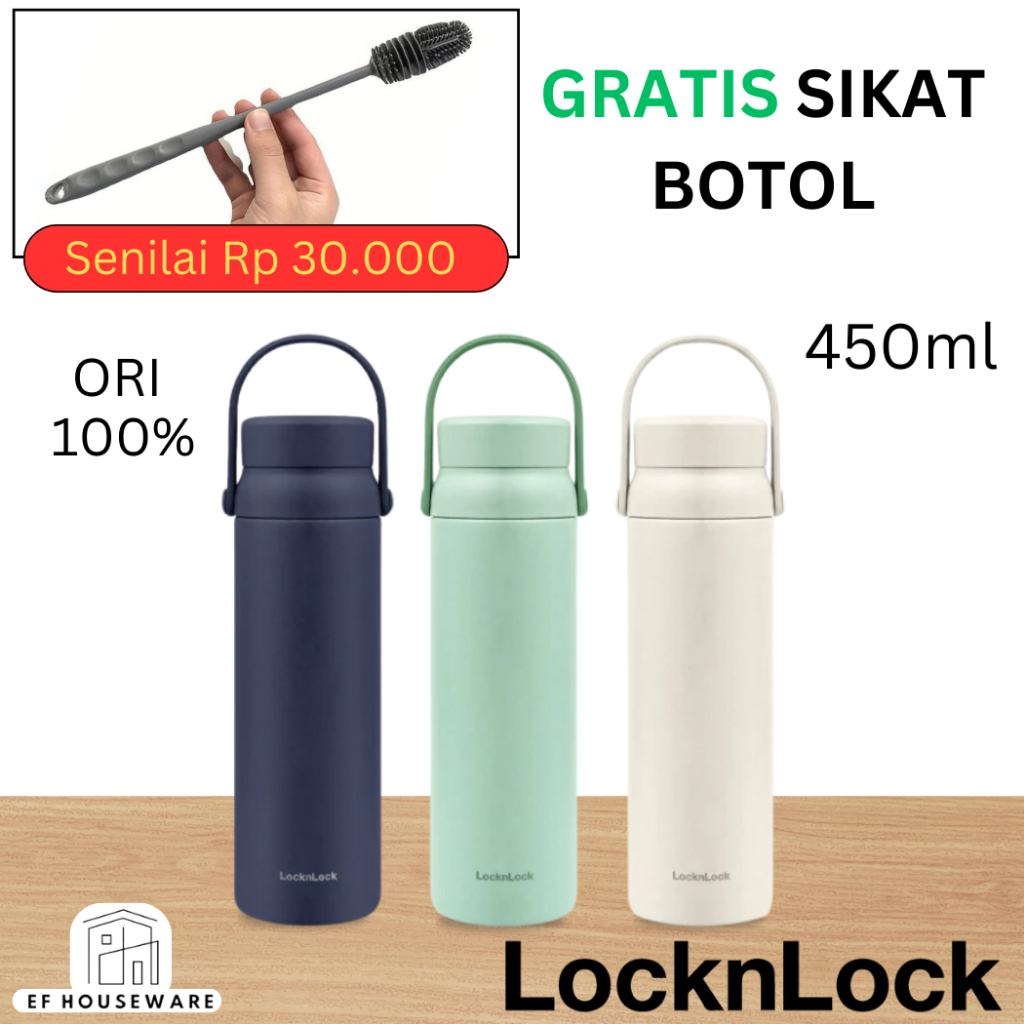 LocknLock LHC4246 Termos Tumbler 450ml dengan Handle