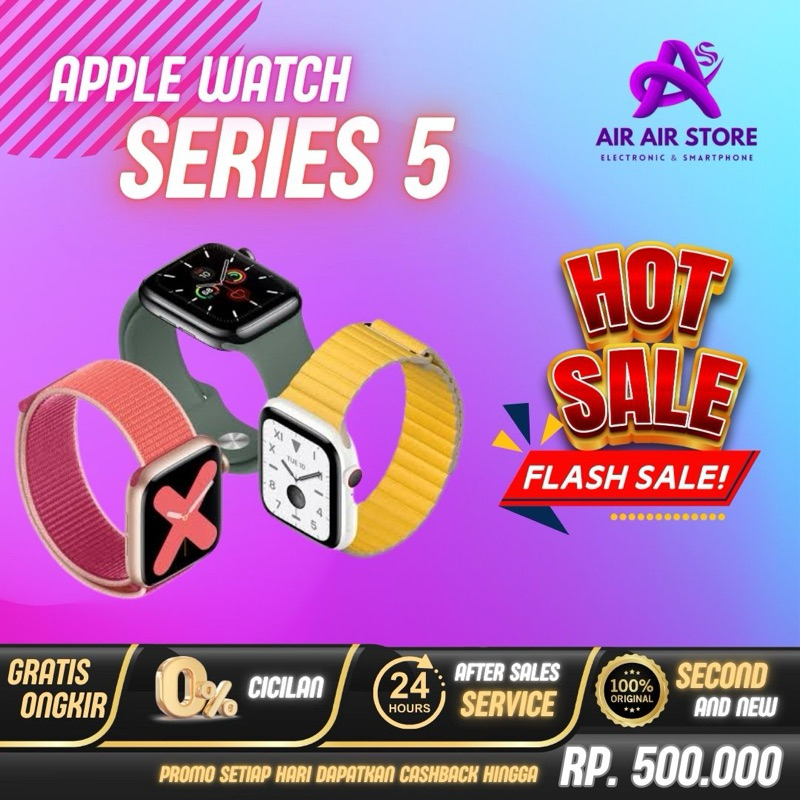 Apple Watch Series 5 40mm 44mm Second Mulus Original Fullset