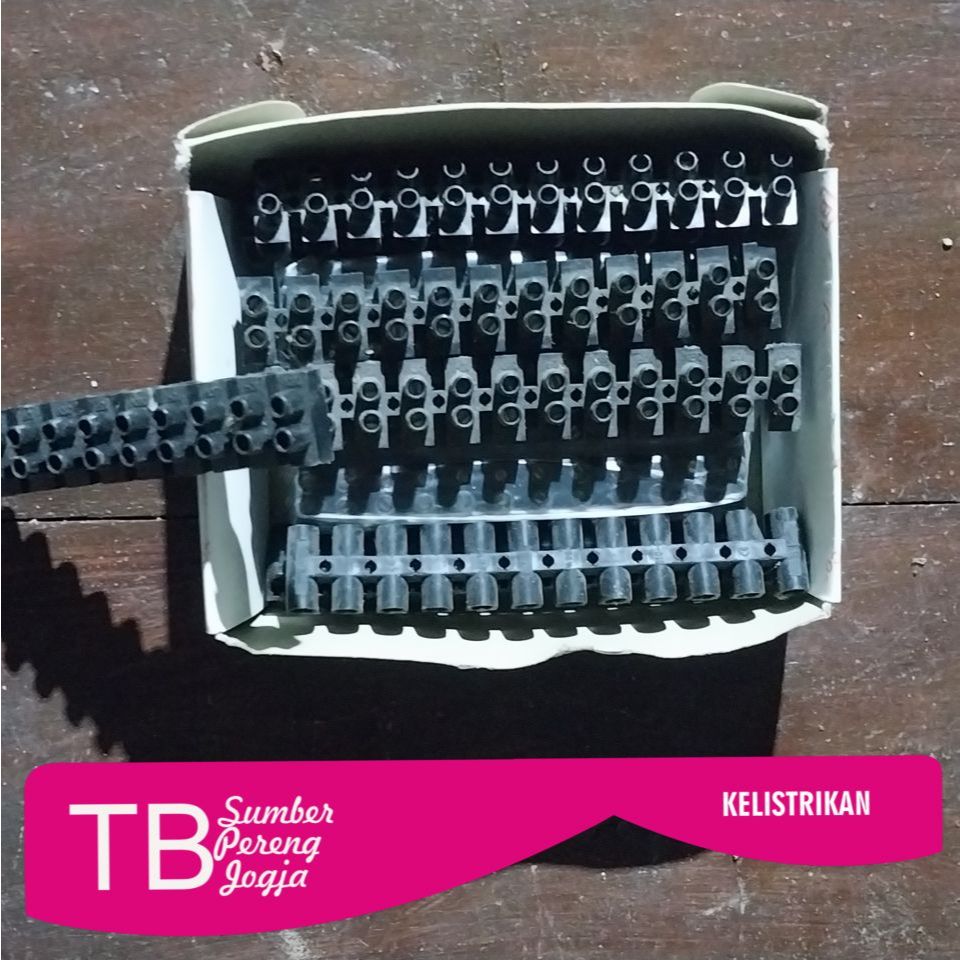 Terminal Block Krustin Terminal Sambungan Kabel Hitam