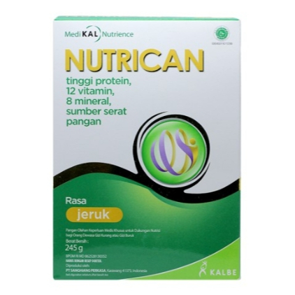 

NUTRICAN JERUK 245 GR NUTRISI TINGGI ENERGI DAN PROTEIN