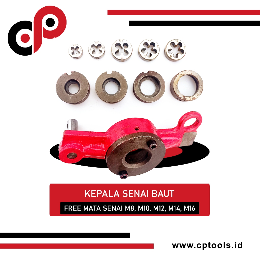 Kepala Untuk Mesin Senai Baut Set 2 Inch | Threading Head Die Small 2"