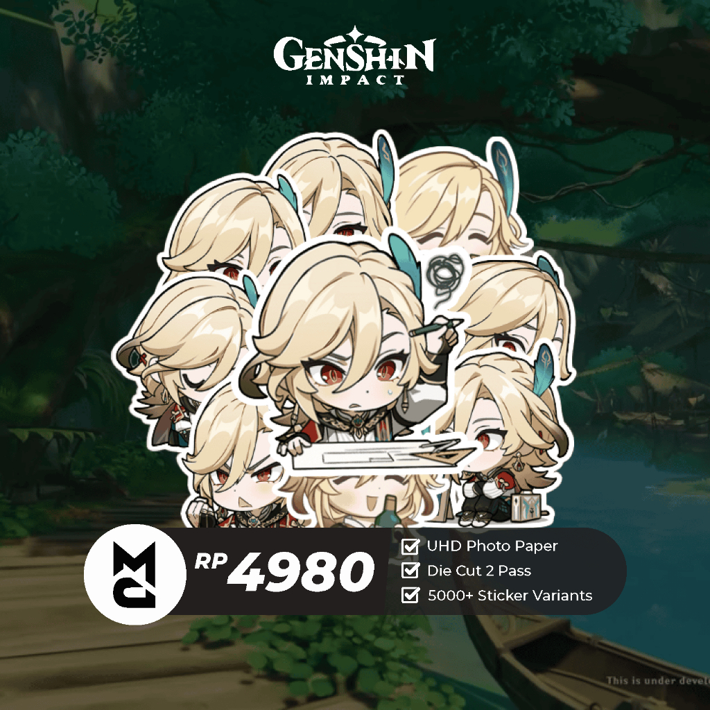 

Sticker Genshin Impact Kaveh Sticker Anime Aesthetic Lucu Sticker Helm Laptop Motor Hp