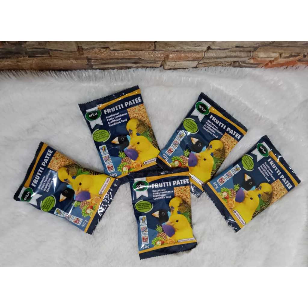 FRUTTI PATEE 50gr PAKAN BURUNG PREMIUM IMPORT VERSELE LAGA PAKAN BURUNG PARKIT KENARI DLL pakan buru
