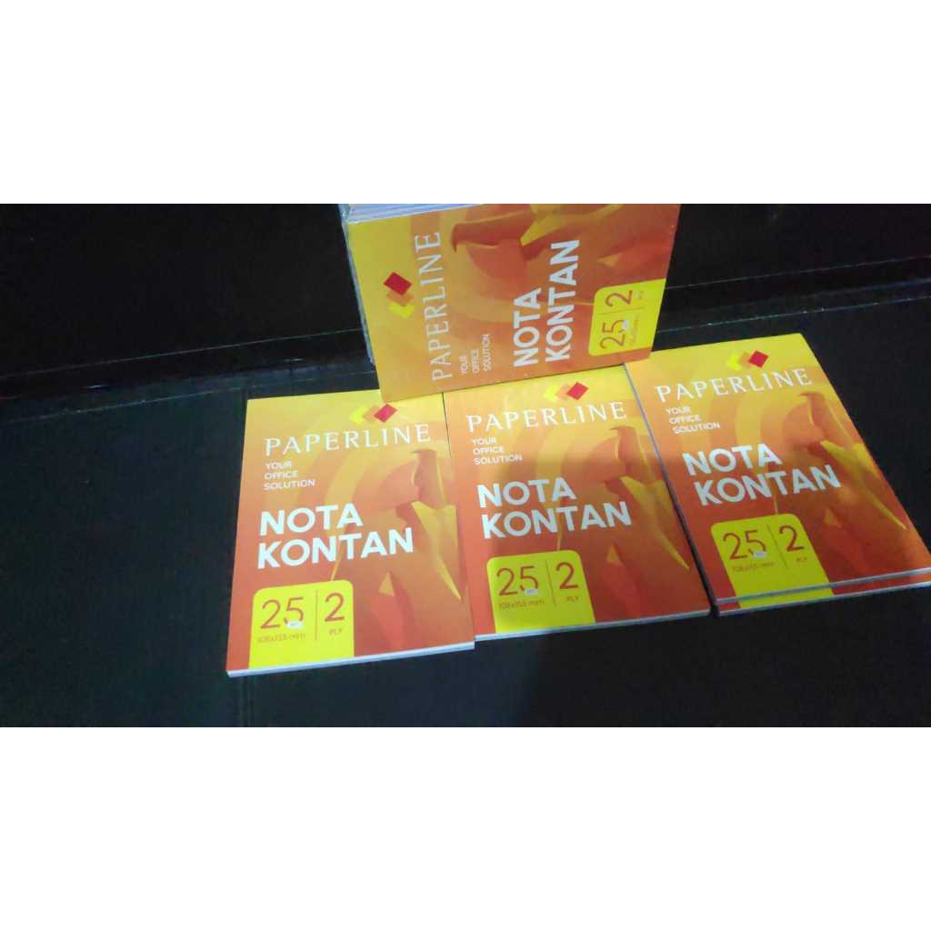 

NOTA KONTAN kecil 2PLY 25 set / nota kontan K2 PAPERLINE 108x155mm