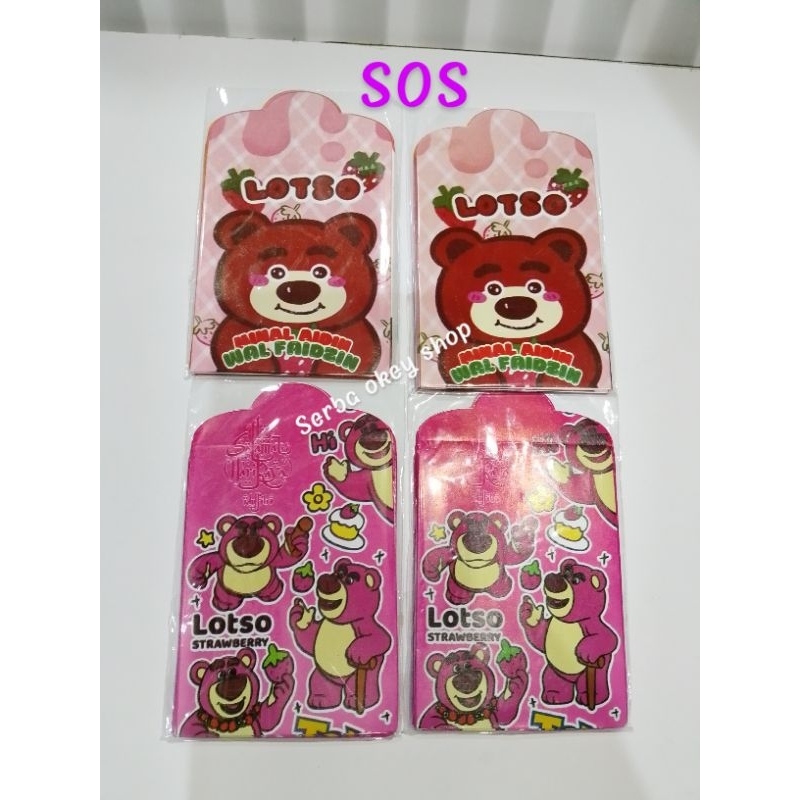

SOS amplop medium lotso isi 8pcs