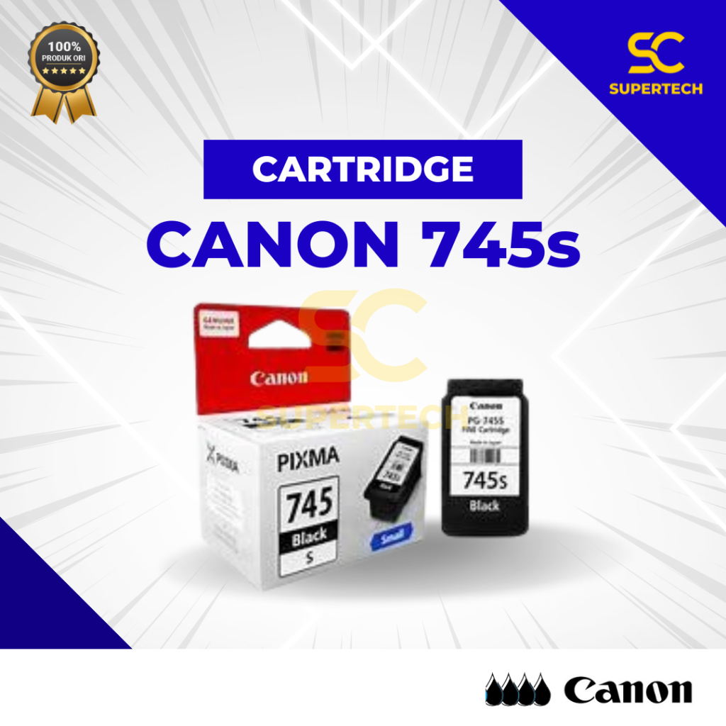 Cartridge Canon 745s 745 s  745s Black/Hitam original