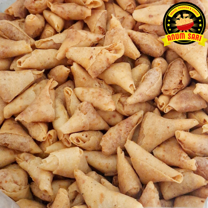 

SAMOSA MELATI Gurih Abon Ayam 250 Gram / Kue Kering Sumpia - Anum Sari