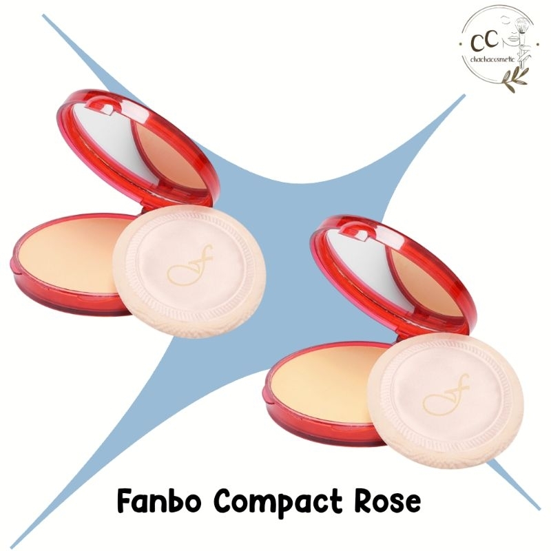 Fanbo Compact Rose/ Fanbo Bedak Padat