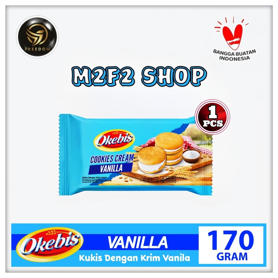 

Okebis Cookies Cream Vanilla | Kukis Krim Vanila - 170 gr (Kemasan Satuan)