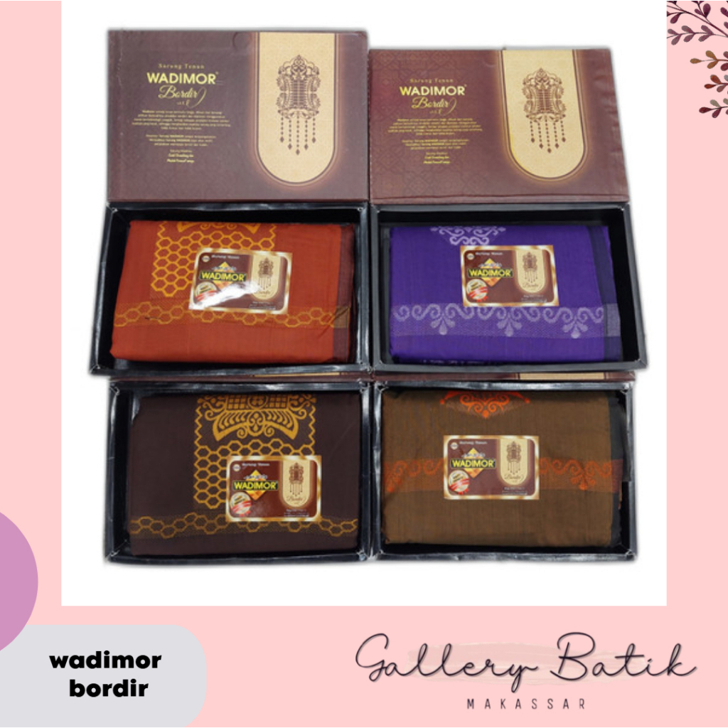 SARUNG WADIMOR TENUN BORDIR PRIMER QUALITY PREMIUM [ Gallery Batik Makassar ]