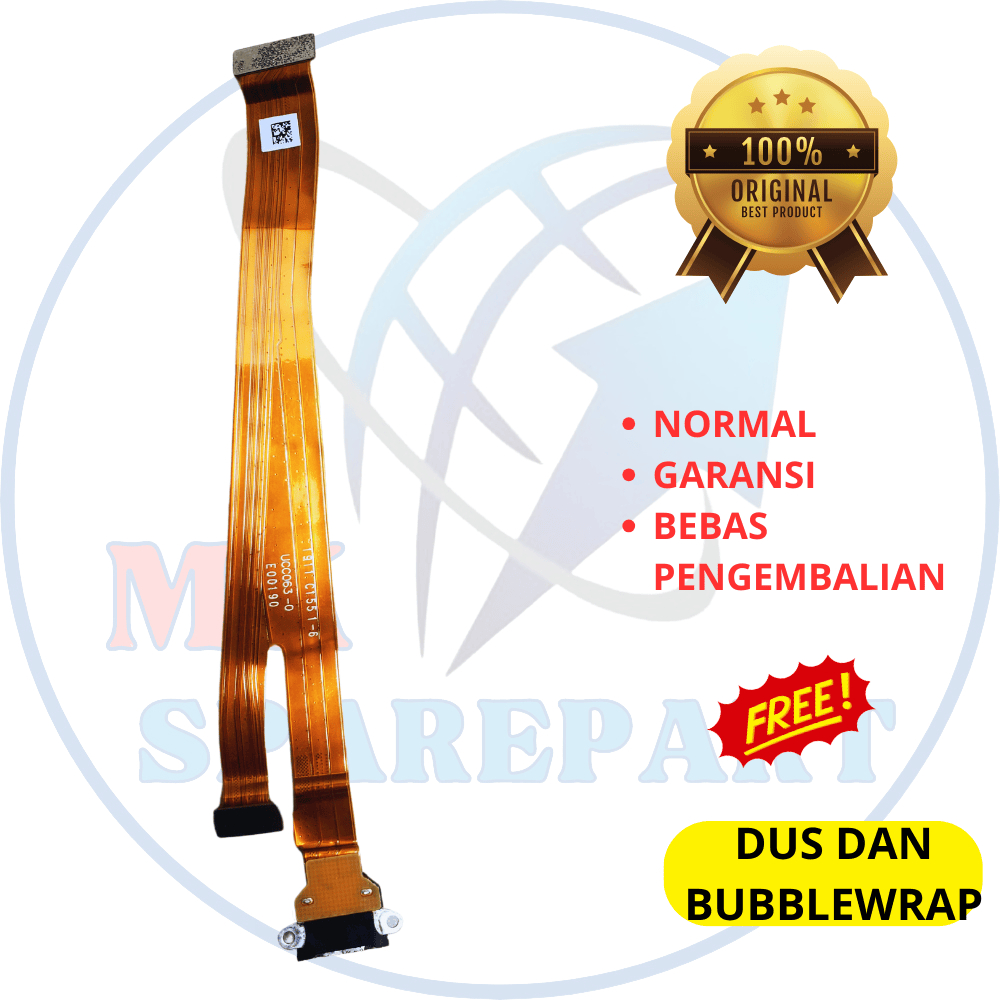 Flexible cas / flexible charger hp Oppo a7 asli original copotan  cabutan bawaan