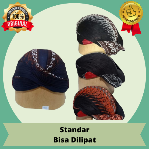 Blangkon Udeng Jogja Mataram Bisa Dilipat Motif Batik Laki laki cowok dewasa anak anak