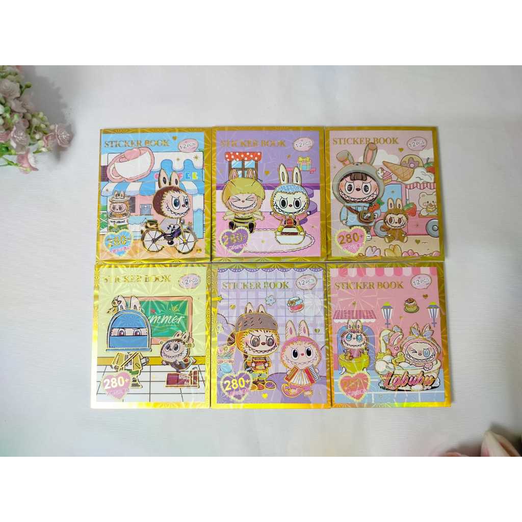 

DIY Sticker Book Mini 7x9 cm - Stiker Lucu Labubu Murah Buku Stiker Mainan Anak - 3917