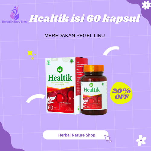 Obat Herbal Asam Urat Rematik Healtik Original 60 Kapsul