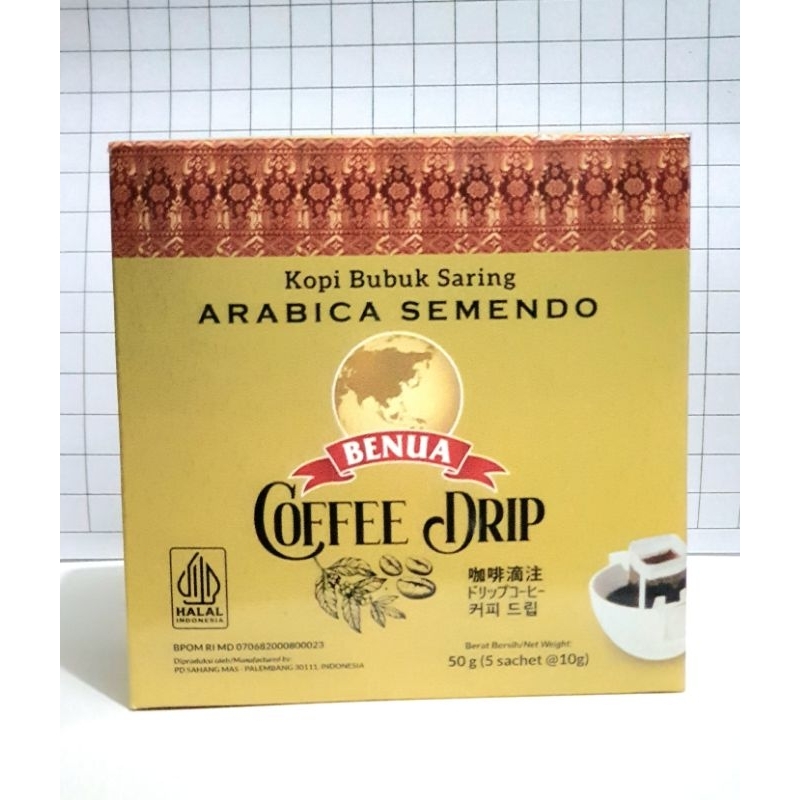 

Benua Coffee Drip Arabica Semendo @5sachet
