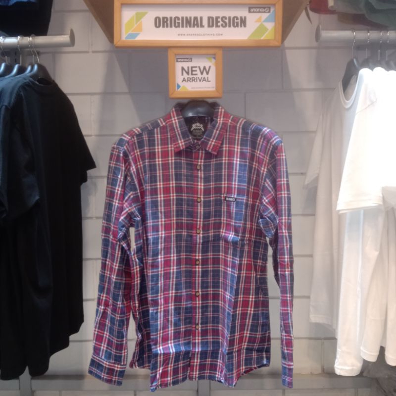 kemeja shirt Casual wear pria Sharks.co brand original