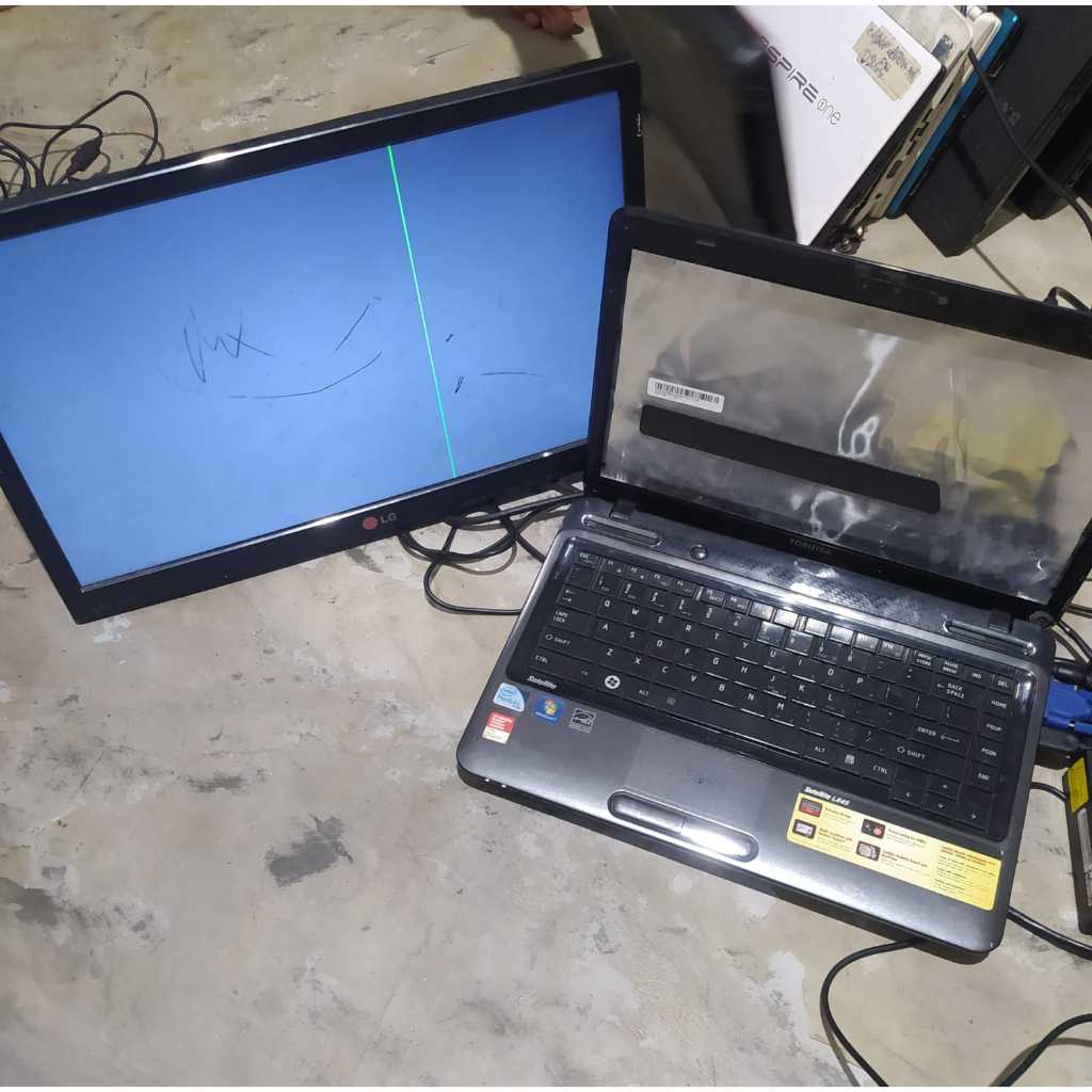 Toshiba satellite L745 Casing + mesin normal + Keyboard + Minus LCD