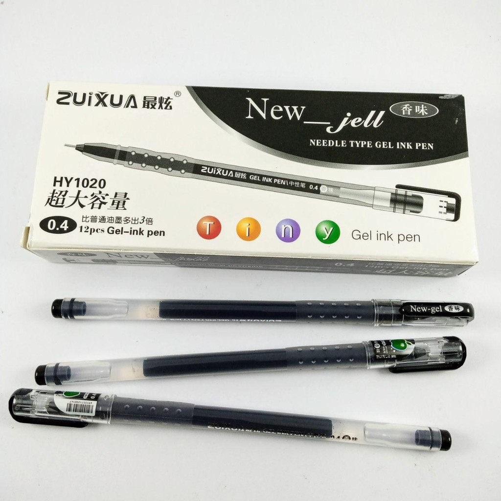 

[94GR] 1BOX ISI 12PCS PULPEN NEW GEL ZUIXUA PEN GEL AIUGOU 0.5MM