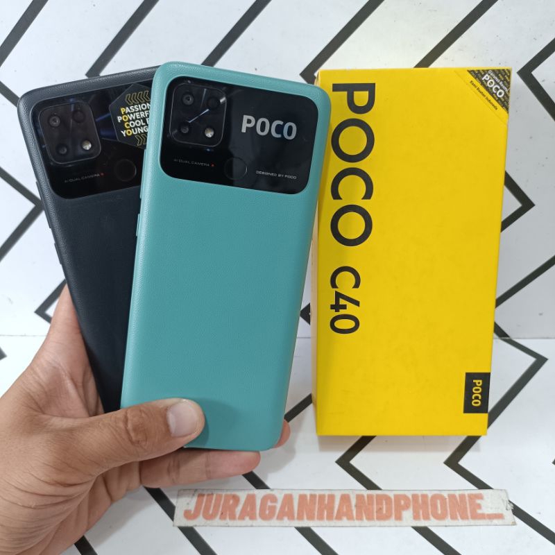 Poco C40 4/64GB 3/32GB Hp Second Seken Bekas Fullset