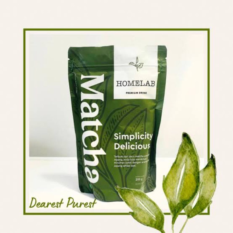 

Matcha Powder Bubuk Homelab 100 gr Premium Grade Tester
